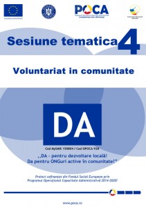Voluntariat in comunitate - Sesiune tematica 4